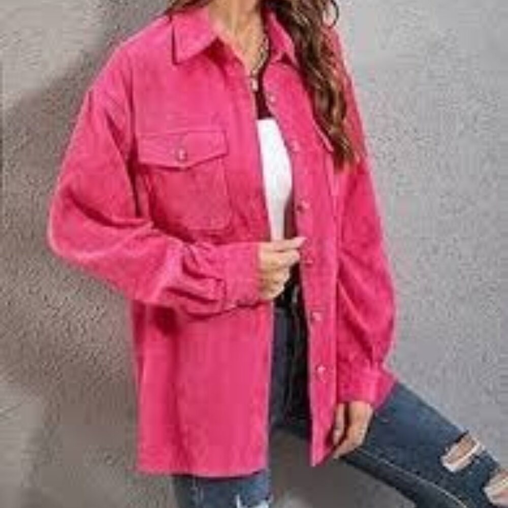 JODIFL Velvet Button Down Blouse